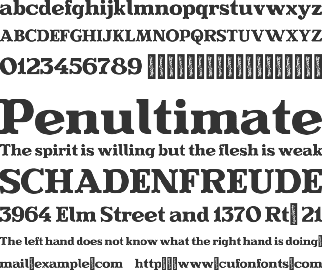 Evereast Serif font preview