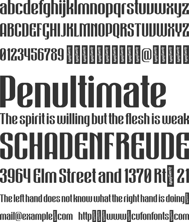 Bigiebang font preview
