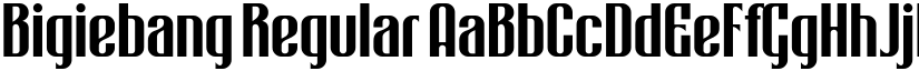 Bigiebang Regular font