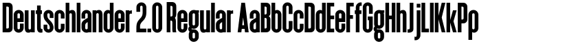 Deutschlander 2.0 Regular font