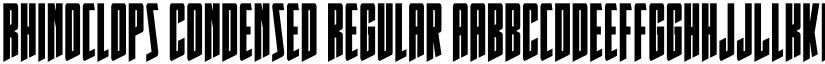 Rhinoclops Condensed Regular font