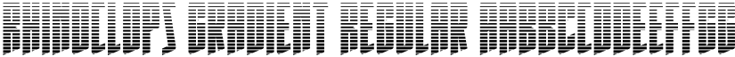 Rhinoclops Gradient Regular font