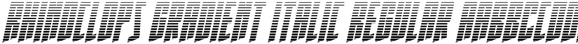 Rhinoclops Gradient Italic Regular font