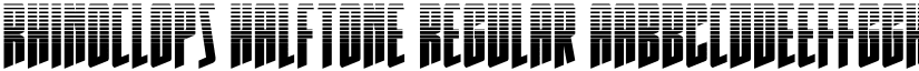 Rhinoclops Halftone Regular font
