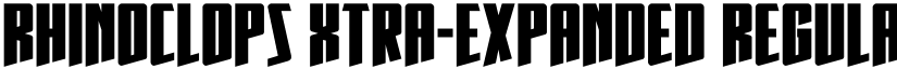 Rhinoclops Xtra-Expanded Regular font