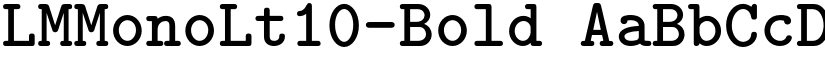 LMMonoLt10-Bold font