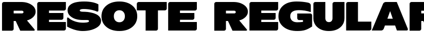 ResotE Regular font