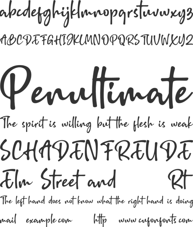 Brillion font preview