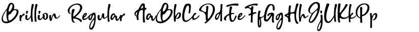 Brillion Regular font