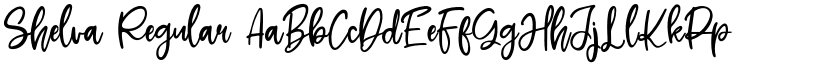 Shelva Regular font