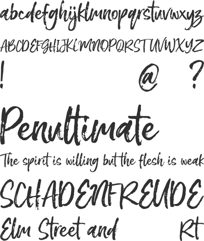 Meredith font preview