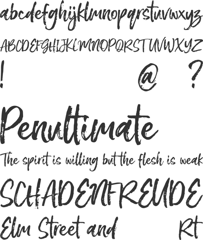 Meredith font preview