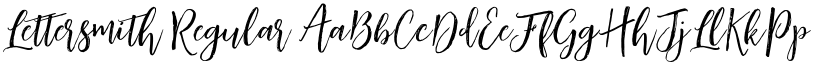 Lettersmith Regular font