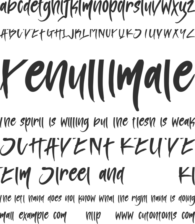 Blade Stroke font preview