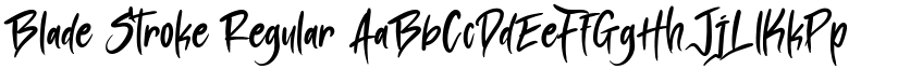 Blade Stroke Regular font