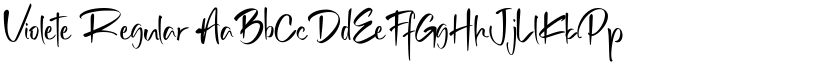 Violete Regular font
