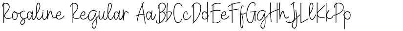 Rosaline Regular font