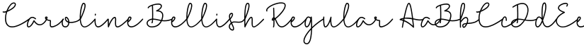 Caroline Bellish Regular font