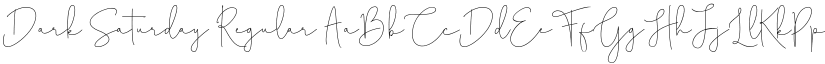 Dark Saturday font download