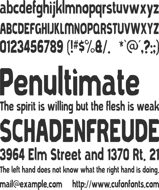 Mold Papa font preview