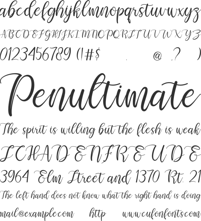 Selamyts font preview