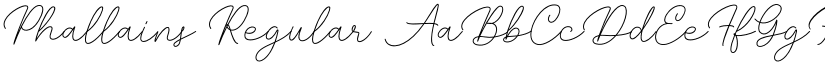 Phallains Regular font