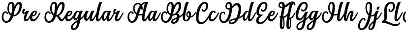 Pre Regular font