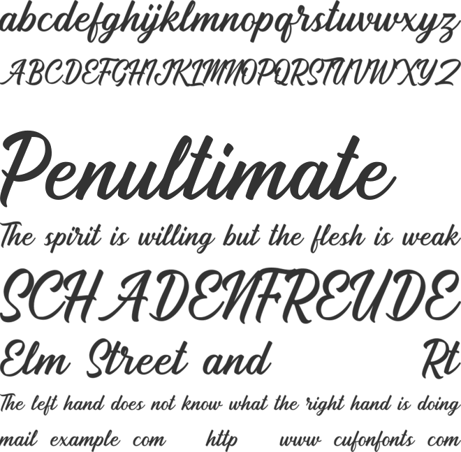 Ramestone font preview