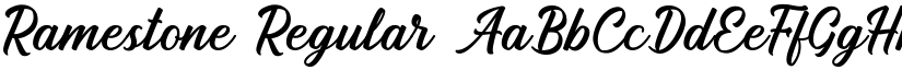 Ramestone Regular font