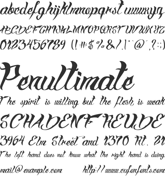Chompton font preview