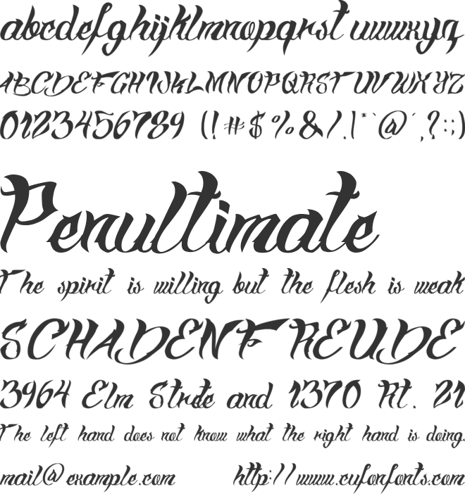 Chompton font preview