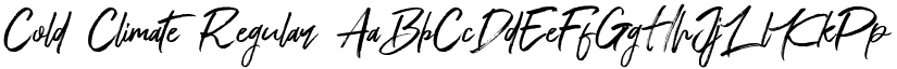 Cold Climate Regular font