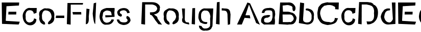 Eco-Files Rough font