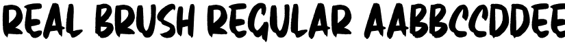 Real Brush Regular font