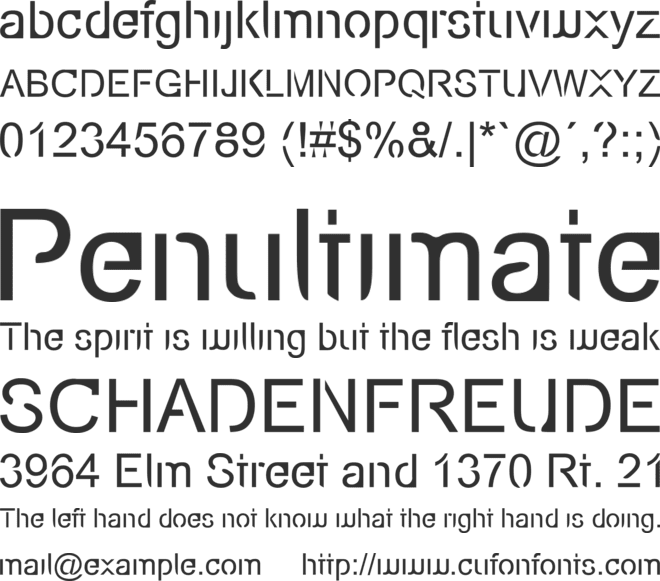 Eco-Files font preview