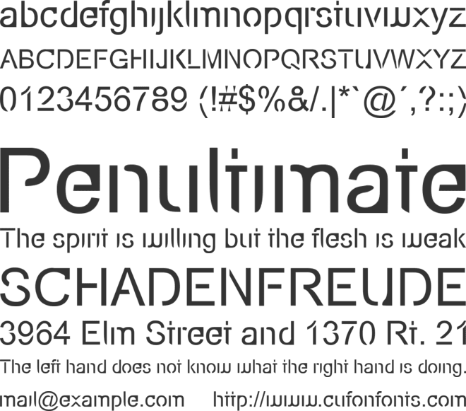 Eco-Files font preview