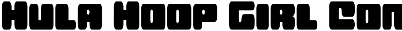Hula Hoop Girl Condensed Condensed font