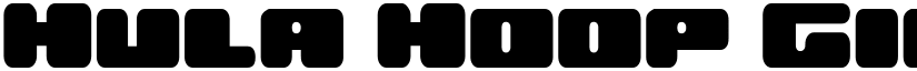 Hula Hoop Girl Expanded Expanded font