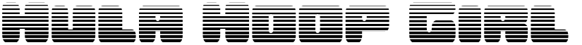 Hula Hoop Girl Gradient Regular font