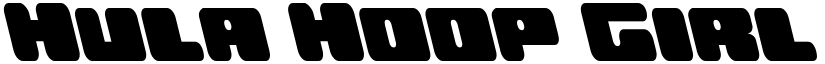 Hula Hoop Girl Leftalic Italic font