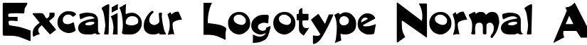 Excalibur Logotype Normal font