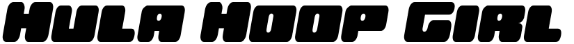 Hula Hoop Girl Semi-Italic Semi-Italic font