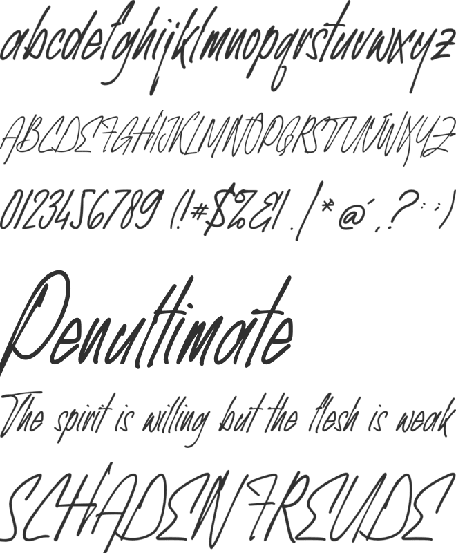 Exhibitionist font preview