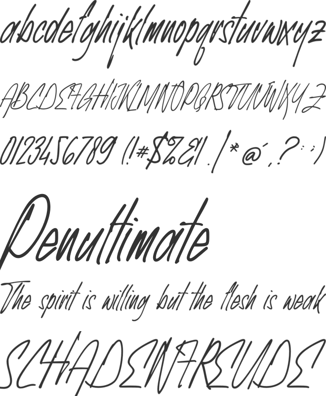 Exhibitionist font preview