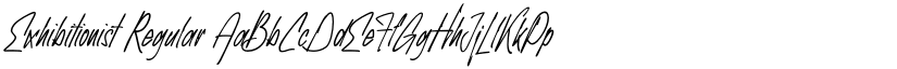 Exhibitionist Regular font