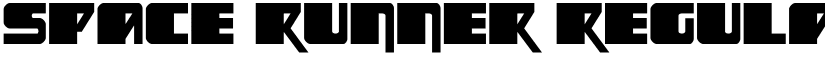 Space Runner Regular font