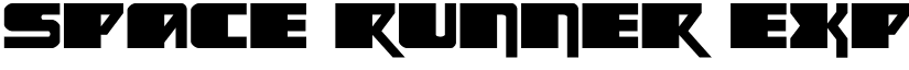 Space Runner Expanded Regular font