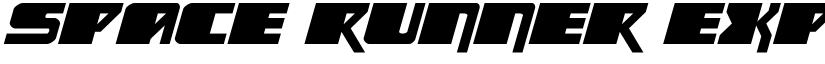 Space Runner Expanded Italic Regular font