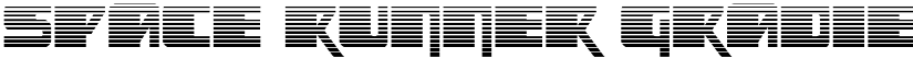 Space Runner Gradient Regular font