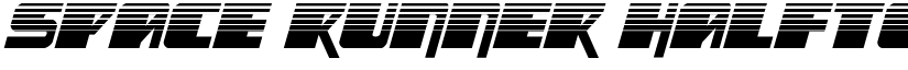 Space Runner Halftone Italic Regular font